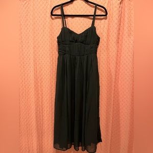Abercrombie Ruched Corset Midi Dress